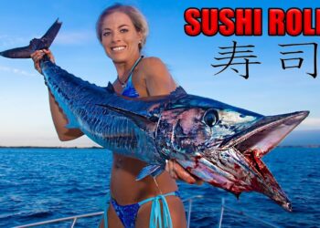 BEST RAW Fish Ever! WAHOO Homemade Sushi Catch Clean Cook
