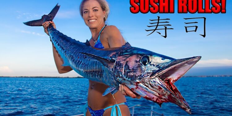 BEST RAW Fish Ever! WAHOO Homemade Sushi Catch Clean Cook