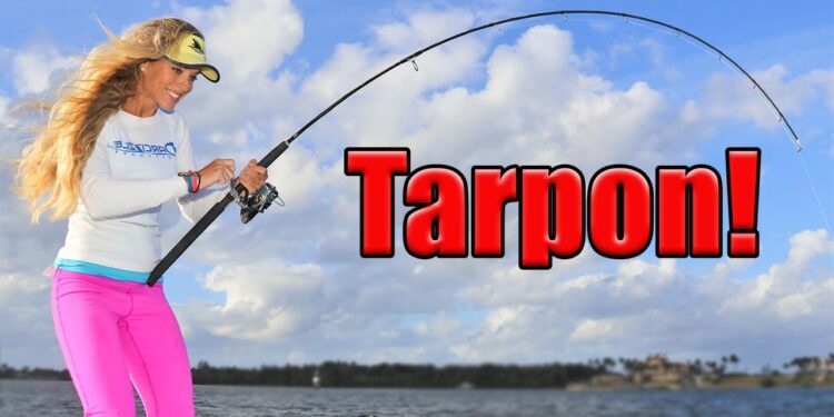 BIG fish, TINY lure! Florida Inshore Fishing for HUGE Tarpon!