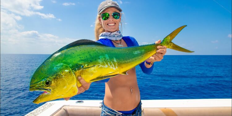 Deep Sea DOLPHIN- Catch Clean Cook! (Mahi Mahi, Dorado) Stuart Florida Fishing!