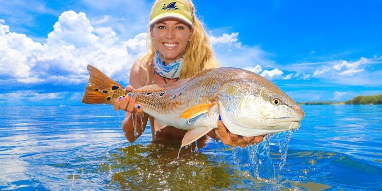 Exploring NEW WATERS! Flats Fishing For Redfish