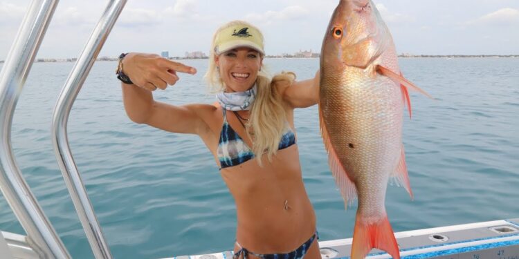 Giant Mutton Snapper! (Catch Clean Cook) COCONUT Crusted Snapper, MUST TRY!