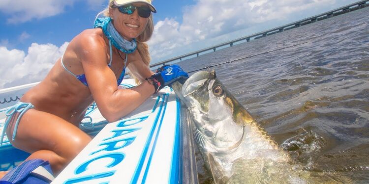 I Caught a MONSTER Fish Bigger then ME! 100lb+ Tarpon in the Florida Keys!