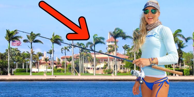 Inshore Fishing Next to DONALD TRUMP’s Mar-A-Lago Florida Home! UNCUT Fishing Video