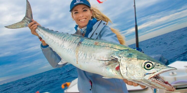 Kitefishing for Kingfish! (Catch Clean Cook) BBQ King Mackerel Steaks!