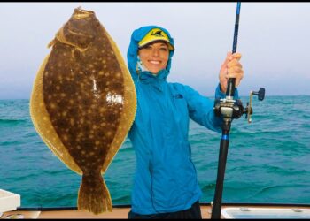 MONSTER Fluke Deep Sea Fishing in Montuak, New York