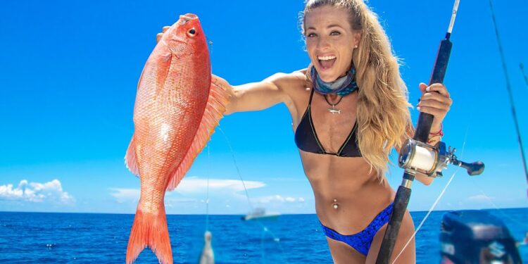 Monster Vermillion (Catch Clean Cook) BBQ Snapper on the HALF SHELL!
