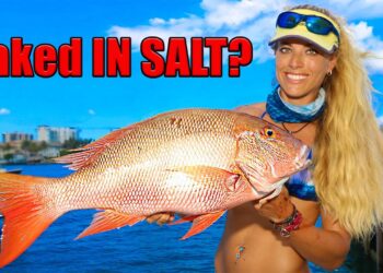 Mutton Snapper Catch Clean Cook! SALT-ENCRUSTED Whole Fish!