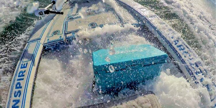 Unexpected BIG WAVES Swamp Our SMALL BOAT!