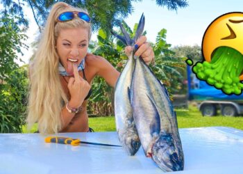 Would YOU Eat it?? Blue Runner- Catch, Clean, Cook TRASH Fish Taste Test!