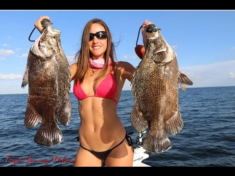 Fishing with Luiza catches tripletail with 3 other hooks in its belly