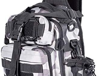 Himal Fishing Tackle Storage Bag,Outdoor Shoulder Backpack,Fishing Gear Bag,Waterproof Shoulder Backpack,Cross Body Sling Bag with Rod Holder