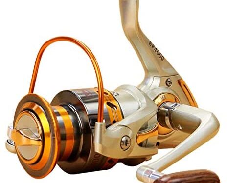 Iusun Fishing Reels EF500-EF9000 12BB Metal Spool Folding Arm Left Right 5.2:1 Spinning Reel Saltwater Freshwater Wheel Gear Light Weight Ultra Smooth Powerful High Speed Low Profile Baitcasting