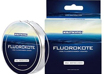 KastKing FluoroKote Fishing Line – 100% Pure Fluorocarbon Coated – 300Yds/274M 150Yds/137M Premium Spool – Upgrade from Mono Perfect Substitute Solid Fluorocarbon Line