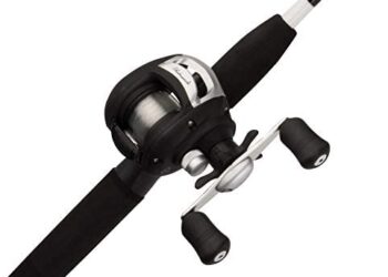 Shakespeare Alpha Medium 6′ Low Profile Fishing Rod and Bait Cast Reel Combo (2 Piece)