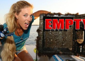 WORMS Eating My Traps and STOLEN Stone Crabs! Crabbing with Dad FAIL
