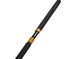 Fiblink 1-Piece/2-Piece Saltwater Offshore Heavy Trolling Rod Big Game Roller Rod Conventional Boat Fishing Pole (5-Feet 6-Inch, 30-50lb/50-80lb/80-120lb)
