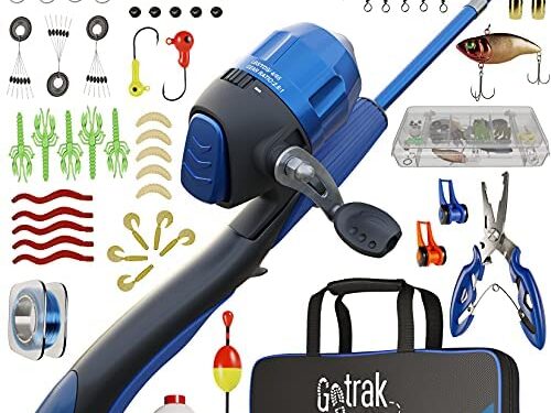 Gotrak Kids Fishing Pole Set (74 Pieces) Kids Fishing Poles for Boys Under 10 – Youth Fishing Pole – Best Fishing Pole for Kids – Toddler Fishing Pole – Boys Fishing Pole Kids 4-8 – Kids Fishing Rod
