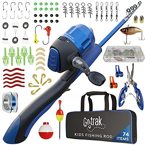 Gotrak Kids Fishing Pole Set 74 Pieces Kids Fishing Poles For Boys   Gotrak Kids Fishing Pole Set 74 Pieces Kids Fishing Poles 