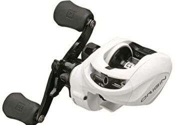 13 FISHING – Origin C – Low-Profile Baitcast Fishing Reel – 8.1:1 Gear Ratio – Right Hand Retrieve (Fresh) – OC8.1-RH