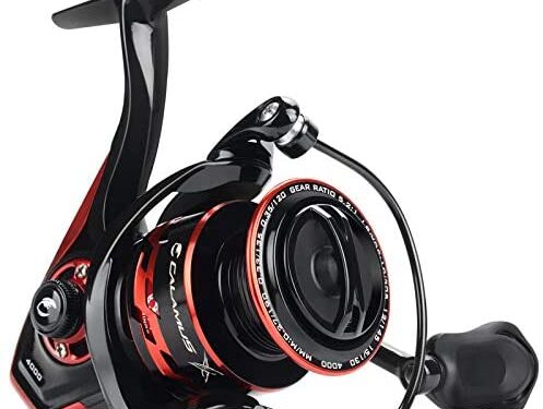 Calamus X2 Spinning Reel, 5.2:1 Gear Ratio Fishing Reel, 9+1 High Performance BB, Machined Aluminum Spool and Bail, Nylon Infused NL66 Body and Rotor.