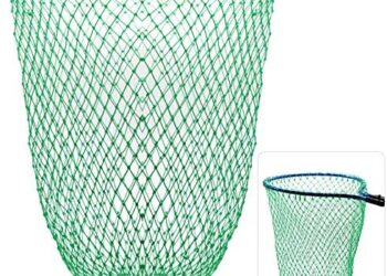 Dovesun Fishing Net Fish Landing Net Foldable Fishing Replacement Net for Freshwater Saltwater Without Handle 3 Colors