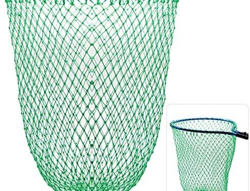 Dovesun Fishing Net Fish Landing Net Foldable Fishing Replacement Net for Freshwater Saltwater Without Handle 3 Colors
