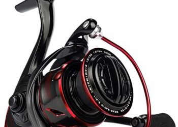 KastKing Sharky III Fishing Reel – New Spinning Reel – Carbon Fiber 39.5 LBs Max Drag – 10+1 Stainless BB for Saltwater or Freshwater – Oversize Shaft – Super Value!