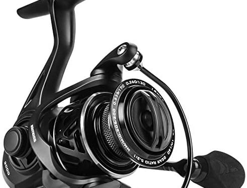 KastKing Zephyr Spinning Reel – Fresh and Saltwater Fishing Reel – 7+1 Stainless Steel Ball Bearings – Up to 33 Lbs Carbon Fiber Drag – Oversized Stainless Steel Main Shaft – Aluminum Spool