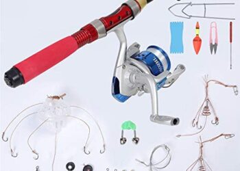 CYCA Bait Fishing Rod Combination with Spool Combination Fishing Rod and Fishing Reel Combination kit Mini Camping and Field Fishing, Light Telescopic Ultra-Short sea Fishing Freshwater kit