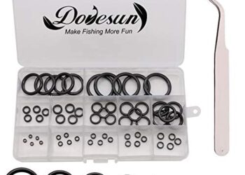 Dovesun Fishing Rod Repair Kit Fishing Rod Guide Repair Kit Rod Ceramic Guides Ring 12 Sizes 0.15in to 1.18in