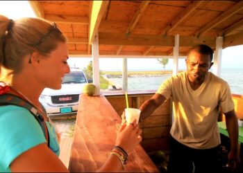 Food Tasting and Exploring Town in West End, BAHAMAS!