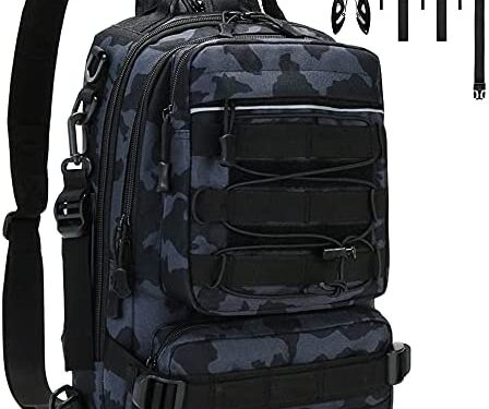 NUFR Fishing Tackle Backpack Storage Bag, Outdoor Shoulder Backpack, Water-Resistant Fishing Gear Bags with Rod Holder and Stainless Steel Fishing Plier