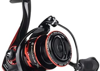 Calamus X2 Spinning Reel, 5.2:1 Gear Ratio Fishing Reel, 9+1 High Performance BB, Machined Aluminum Spool and Bail, Nylon Infused NL66 Body and Rotor.