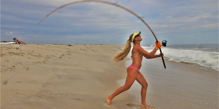 Fishing with VINTAGE GEAR! Surf Fishing with ANTIQUE Rod & Reel!