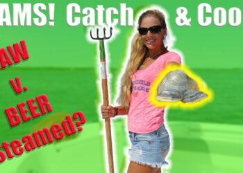 RAW CLAMS v. STEAMED IN BEER Challenge! Catch Clean Cook