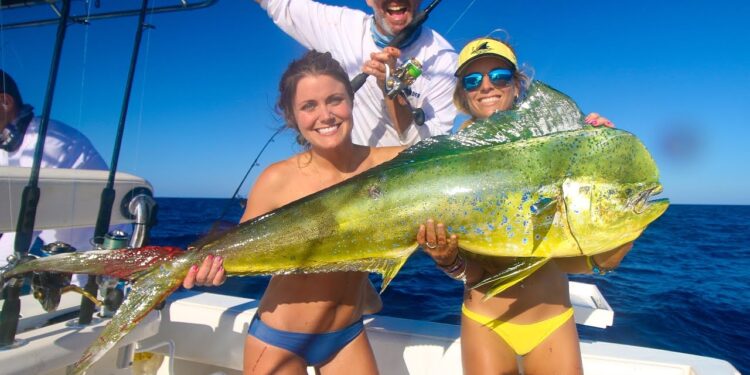 Florida Keys Mahi Fishing & She Caught a MONSTER!