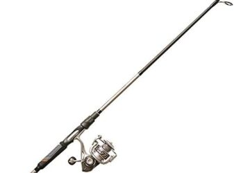 Quantum Throttle II Spinning Reel and Fishing Rod Combo, ComfortGrip Rod Handle, Continuous Anti-Reverse Fishing Reel