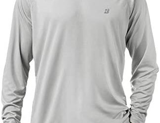 Roadbox Men’s UPF 50+ Sun Protection Long Sleeve Hoodie Shirt Outdoor UV Fishing Shirts for Workout, Running, Fishing, Hiking