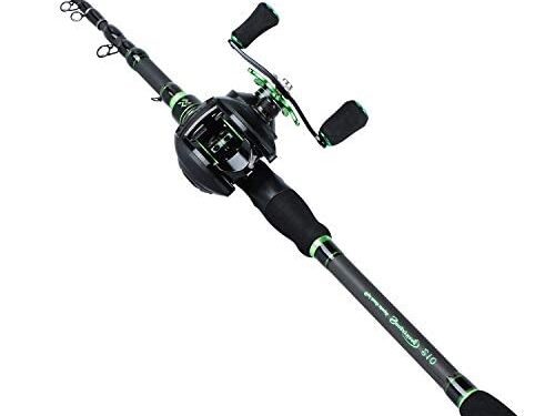 Sougayilang Fishing Rod Reel Combos with Telescopic Carbon Fishing Pole and Fishing Reel for Freshwater Bass Fishing