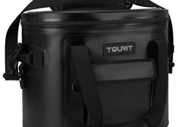 TOURIT Soft Cooler 30 Cans Leak-Proof Soft Pack Cooler Bag Waterproof Insulated Soft Sided Cooler for Hiking, Camping, Sports, Picnics, Sea Fishing, Road Beach Trip