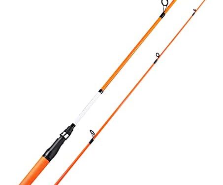 Sougayilang Fishing Rod, Composite Graphite & Glass Blanks Spinning Rod & Casting Rod-Two Pieces Fishinig Pole with SuperPolymer Handle
