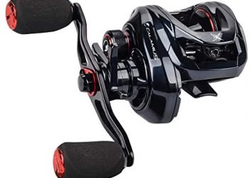 Calamus X2 Baitcasting Reel, 6.7oz Compact Design Fishing Reel, Micro-Adjustable Magnetic Brakes, 5+1 Double-Shielded Stainless-Steel BB, 7.2:1 Gear Ratio, Aluminum Spool
