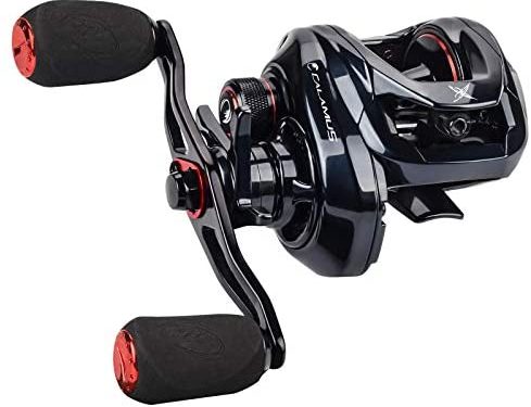 Calamus X2 Baitcasting Reel, 6.7oz Compact Design Fishing Reel, Micro-Adjustable Magnetic Brakes, 5+1 Double-Shielded Stainless-Steel BB, 7.2:1 Gear Ratio, Aluminum Spool