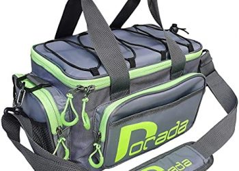 DORADA Fishing Tackle Bag Fishing Bags for Freshwater Fishing or Saltwater Fishing Non-Slip Shoulder Strap & Suitable for 3600 or 3500 Tackle Box