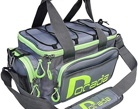DORADA Fishing Tackle Bag Fishing Bags for Freshwater Fishing or Saltwater Fishing Non-Slip Shoulder Strap & Suitable for 3600 or 3500 Tackle Box