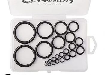 Dovesun Fishing Rod Repair Kit Fishing Rod Guides Repair Kit Rod Ceramic Guides Ring 12 Sizes 0.15in to 1.18in,24PCS
