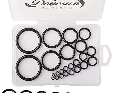 Dovesun Fishing Rod Repair Kit Fishing Rod Guides Repair Kit Rod Ceramic Guides Ring 12 Sizes 0.15in to 1.18in,24PCS