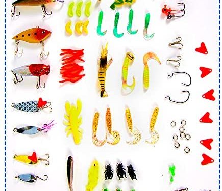 Fishing Lures Kits, Fishing Lures for Freshwater and Saltwater, Fishing Accessories Suitable for Fishing in Various Waters.