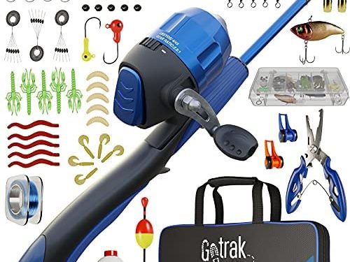 Gotrak Kids Fishing Pole Set (74 Pieces) Kids Fishing Poles for Boys Under 10 – Youth Fishing Pole – Best Fishing Pole for Kids – Toddler Fishing Pole – Boys Fishing Pole Kids 4-8 – Kids Fishing Rod